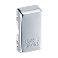 BG Polished Chrome Grid Engraved 'Tumble Dryer' Rocker RRTDPC Available from RS Electrical Supplies