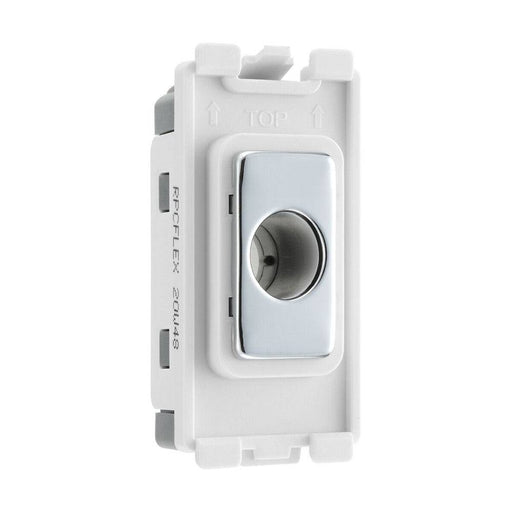 BG Polished Chrome Grid Flex Outlet RPCFLEX Available from RS Electrical Supplies