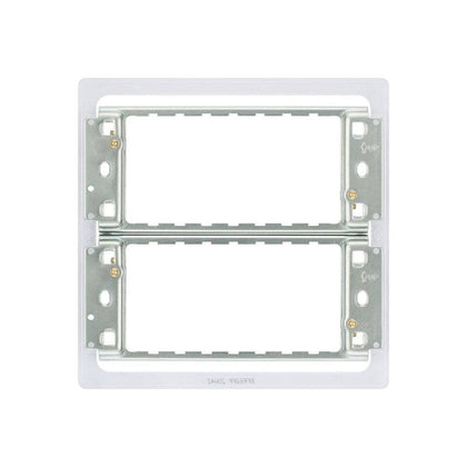 BG Screwless Flat Plate 6-8 Gang Grid Frame RFR68FP