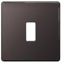 BG Screwless Flat Plate Black Nickel Grid Plate RFBN1 Available from RS Electrical Supplies