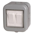 BG Weatherproof 2G 2W Light Switch IP55 WPB42