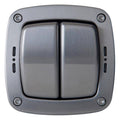 BG Weatherproof Stainless Steel 2G 2W Light Switch WPL42