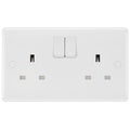 BG White Moulded 13A Double Socket 822DP Available from RS Electrical Supplies