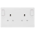 BG White Moulded 13A Double Socket 822DPOB Available from RS Electrical Supplies