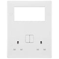 BG White Moulded 13A Double Socket with 4G Euro Plate 822EM4 Available from RS Electrical Supplies