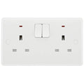 BG White Moulded 13A Double Socket with Neon 826 Available from RS Electrical Supplies
