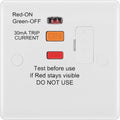 BG White Moulded 13A Fused Connection Unit 855RCD Available from RS Electrical Supplies