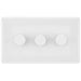 BG White Moulded 3G Dimmer Switch 883 Available from RS Electrical Supplies