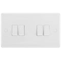 BG White Moulded 4G 2W Light Switch 844 Available from RS Electrical Supplies
