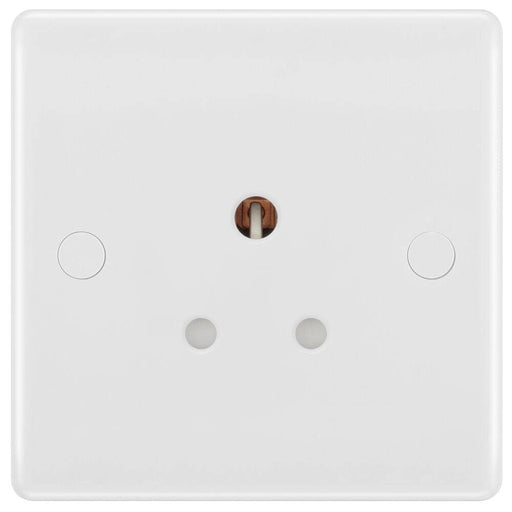 BG White Moulded 5A Unswitched Single Socket 829S Available from RS Electrical Supplies
