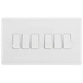 BG White Moulded 6G 2W Light Switch 846 Available from RS Electrical Supplies