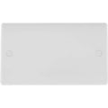 BG White Moulded Double Blank Plate 895 Available from RS Electrical Supplies