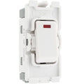 BG White Moulded PVC 20A Double Pole with Neon Grid Module R31 Available from RS Electrical Supplies