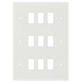 BG White Moulded PVC 9G Grid Plate R89 Available from RS Electrical Supplies