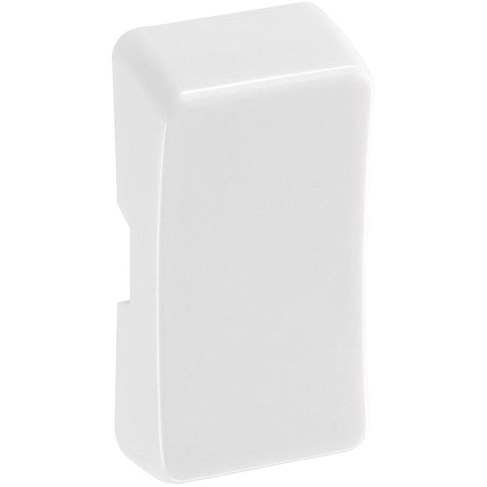 Pvc Rocker BG White Moulded PVC Blank Grid Rocker Cap RRUPW| RS Electrical Supplies