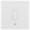 BG White Moulded Retractive Bell Push Switch 814 Available from RS Electrical Supplies