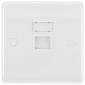 BG White Moulded RJ45 Cat5E Data Outlet 8RJ45/1 Available from RS Electrical Supplies