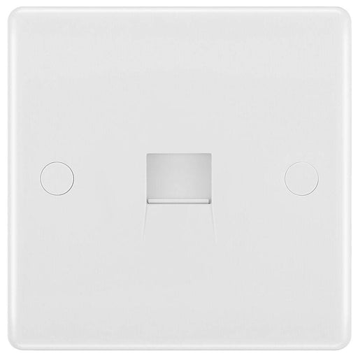 BG White Moulded Secondary Telepone Socket 8BTS/1 Available from RS Electrical Supplies