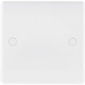 BG White Moulded Single Blank Plate 894 Available from RS Electrical Supplies