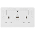 BG White Moulded Wi-Fi Extender USB Socket 822UWR Available from RS Electrical Supplies