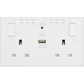 BG Square Edge White Moulded Wi-Fi Extender USB Socket 922UWR Available from RS Electrical Supplies