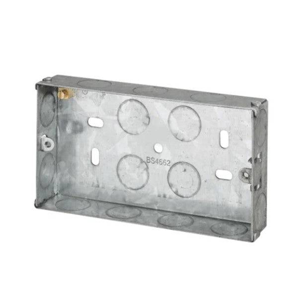 25mm Twin Back Box SB252 Available from RS Electrical Supplies