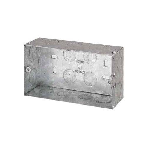 47mm Twin Back Box SB472 Available from RS Electrical Supplies