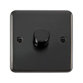 Click Deco Plus Dimmer Switch 1 Gang 2 Way Black Nickel 400W DPBN140