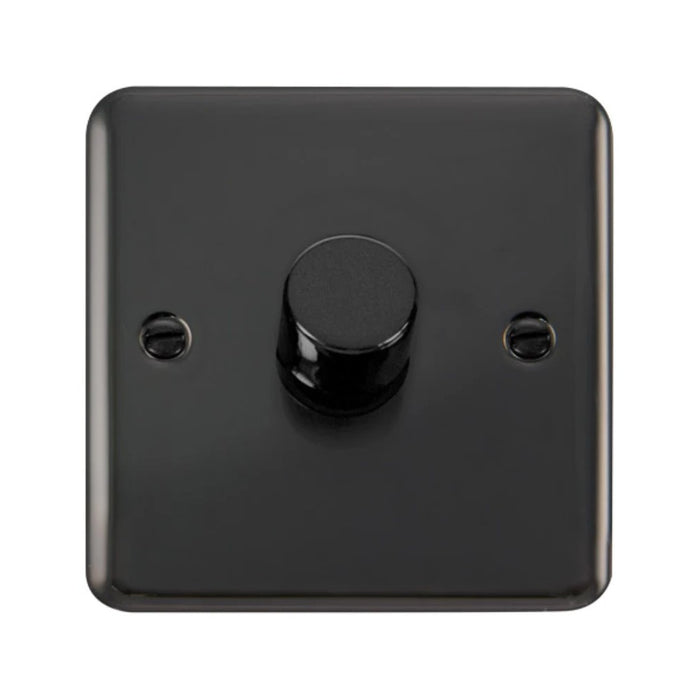 Click Deco Plus Dimmer Switch 1 Gang 2 Way Black Nickel 400W DPBN140