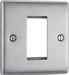 BG Nexus Metal Brushed Steel 1G Euro Plate NBSEMS1 additional product image 2