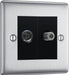 BG Nexus Metal Brushed Steel TV & Satellite Socket NBS65B additional product image 2