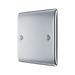 BG Nexus Metal Polished Chrome Single Blank Plate NPC94 additional product image 2