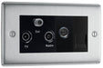 BG Nexus Metal Brushed Steel Combination TV Socket NBS68B additional product image 2