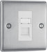 BG Nexus Metal Brushed Steel RJ45 Cat6 Data Outlet NBSRJ4516W Available from RS Electrical Supplies