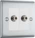 BG Nexus Metal Brushed Steel Satellite Socket NBS64W additional product image 2