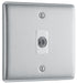 BG Nexus Metal Brushed Steel Flex Outlet NBSFLEX Available from RS Electrical Supplies