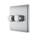 BG Nexus Metal Brushed Steel 2G Dimmer Switch NBS82 additional product image 2