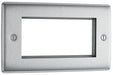 BG Nexus Metal Brushed Steel 4G Euro Plate NBSEMR4 additional product image 2