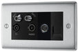 BG Nexus Metal Brushed Steel Combination TV Socket NBS69B additional product image 3