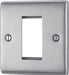 BG Nexus Metal Brushed Steel 1G Euro Plate NBSEMS1 additional product image 3