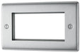 BG Nexus Metal Brushed Steel 4G Euro Plate NBSEMR4 additional product image 3