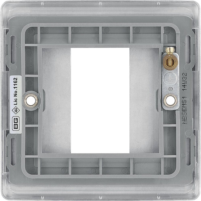 BG Nexus Metal Brushed Steel 1G Euro Plate NBSEMS1 additional product image 4