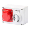 Gewiss Interlocked Switched Socket 16A 3P & E 415V GW66008