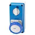 Gewiss Vertical Switched Interlocked Socket 32A 240V GW66215N