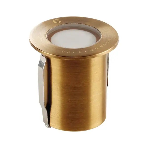 Collingwood Mini Marker Ground Light Antique Brass, Neutral White GL018CABNW