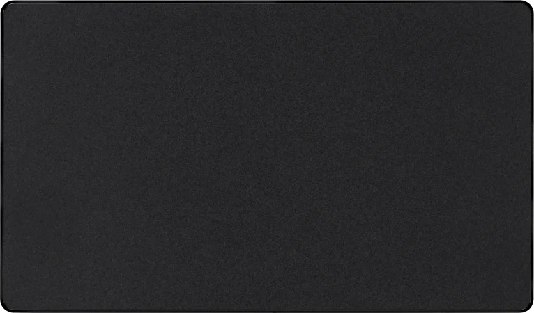 BG Evolve Matt Black Double Blank Plate PCDMB95B