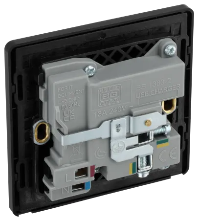 BG Evolve Matt Grey 13A A+C USB Socket PCDMG21UAC18B