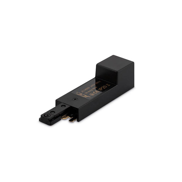 JCC Mainline Mains Live End with Conduit Entry Black JC14009BLK