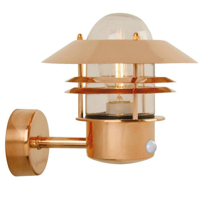 Nordlux Blokhus Sensor Copper Outdoor Wall Light 25031030 Available from RS Electrical Supplies