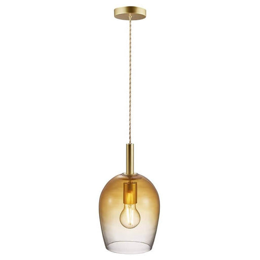Nordlux Uma 18 Amber Glass Pendant 2112703027 Available from RS Electrical Supplies